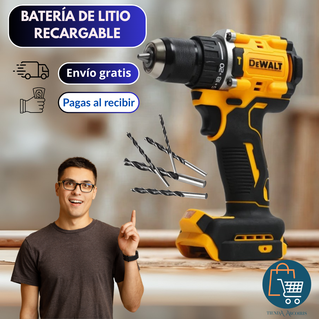 Taladro Percutor Inalámbrico DeWalt 24V