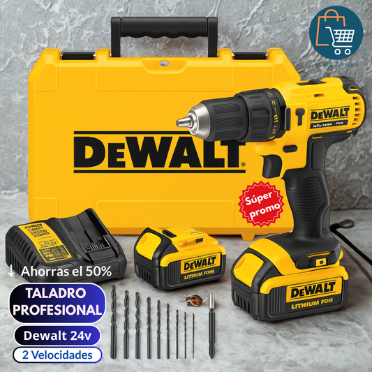 Taladro Percutor Inalámbrico DeWalt 24V