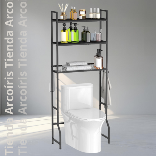 Estante organizador de 3 niveles para baño o lavadora