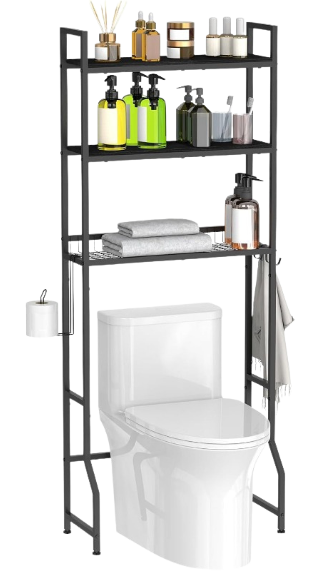 Estante organizador de 3 niveles para baño o lavadora