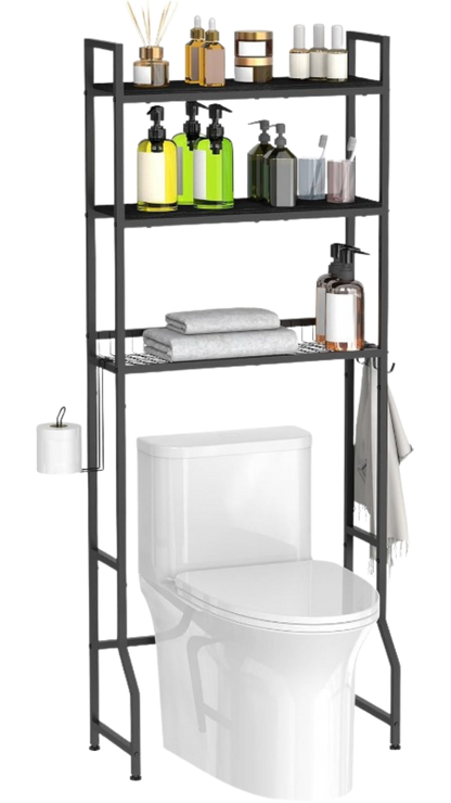Estante organizador de 3 niveles para baño o lavadora